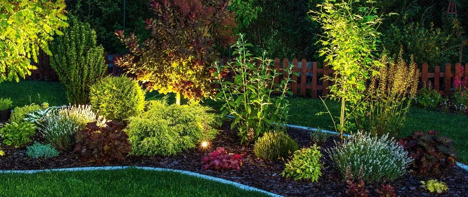 Lighting system on a property in Tarrytown, NY.